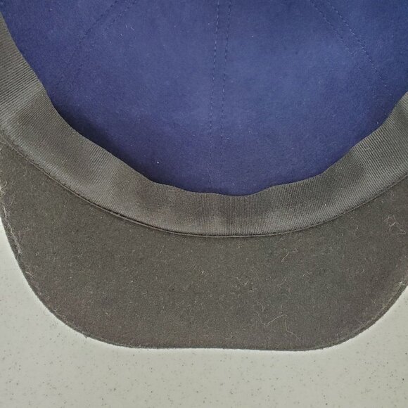 ADORA Equestrian Hat Unisex 7.5 Blue Black Brim Hook Loop Closure Padded Horse - Picture 7 of 9